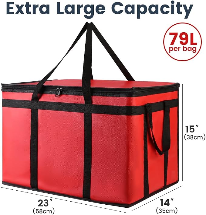 Red Bag with Drink Carrier