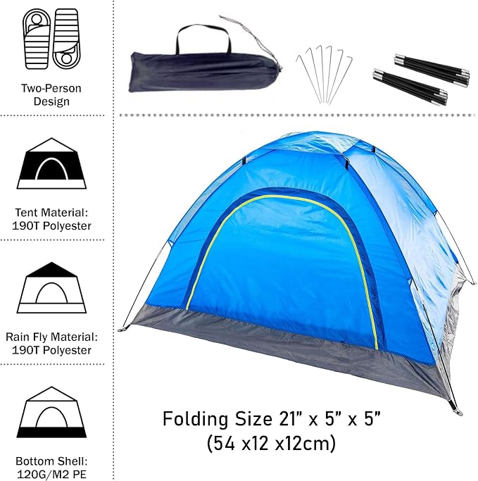 Blue & Green Tents