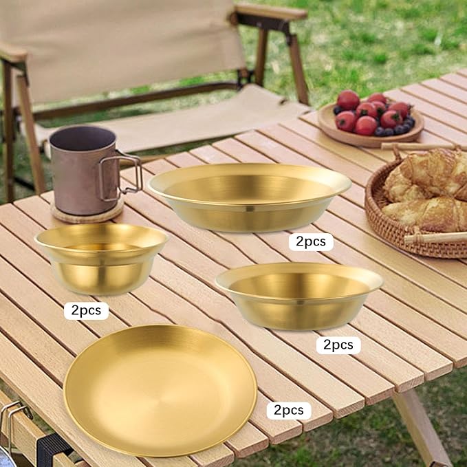 8PCS Gold