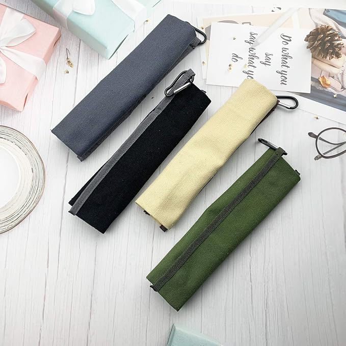 Silver-khaki pouch