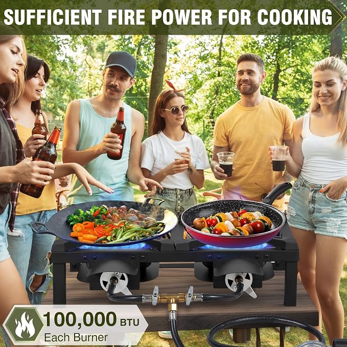 20'' double burner