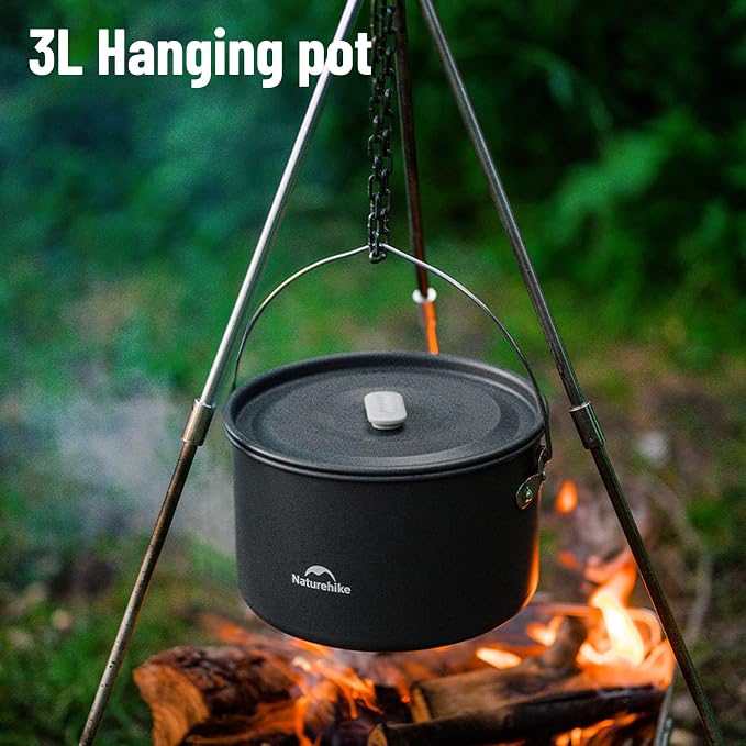 Kit D(3L hanging pot+1.7L pot+8inch pan+0.8L kettle)