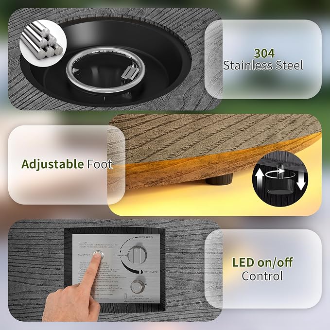 Dark Gray w Warm LED