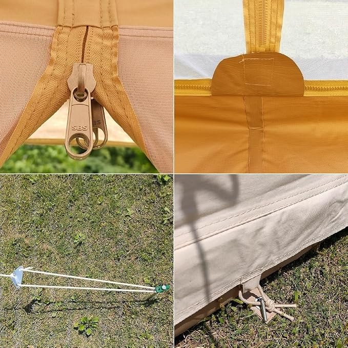 Beige Cotton Canvas Tent
