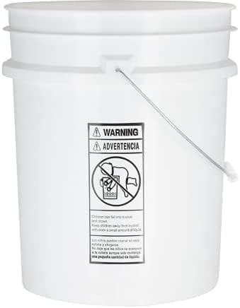 White Buckets With White Lids