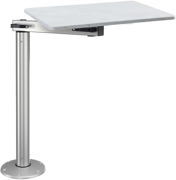 Roman Marble Table Top W/ Silver Mod With Cypress Table Leg
