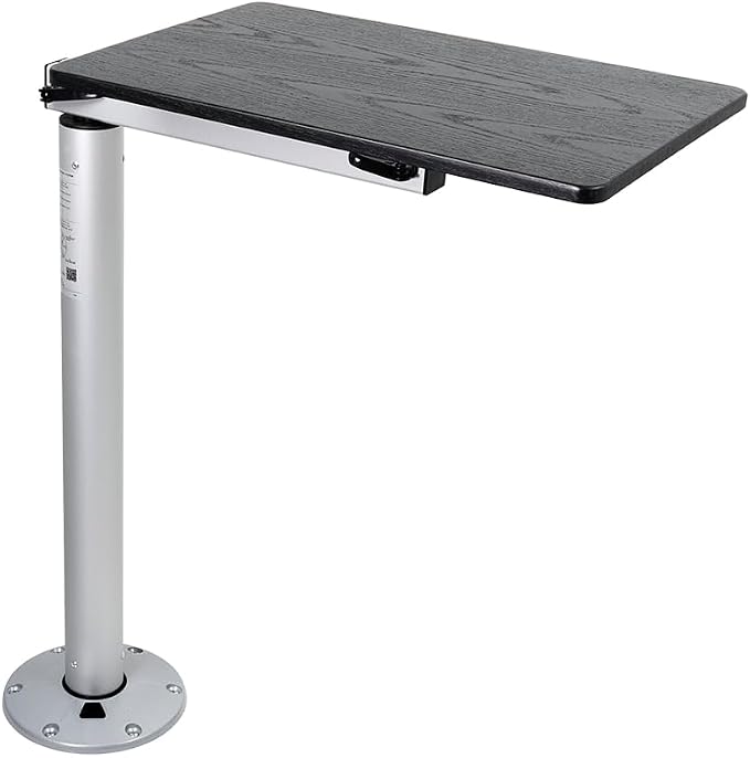 Black Shiplap Table Top W/ Silver Mod With Cypress Table Leg