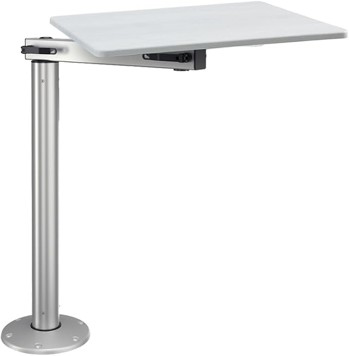 Grey Shiplap Table Top W/ Silver Mod With Cypress Table Leg
