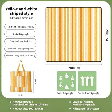 Yellow and White Stripes
