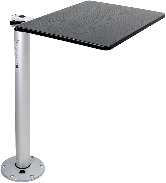 Black Shiplap Table Top W/ Silver Mod With Cypress Table Leg