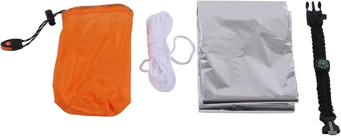 Silver tent + outer bag + bracelet