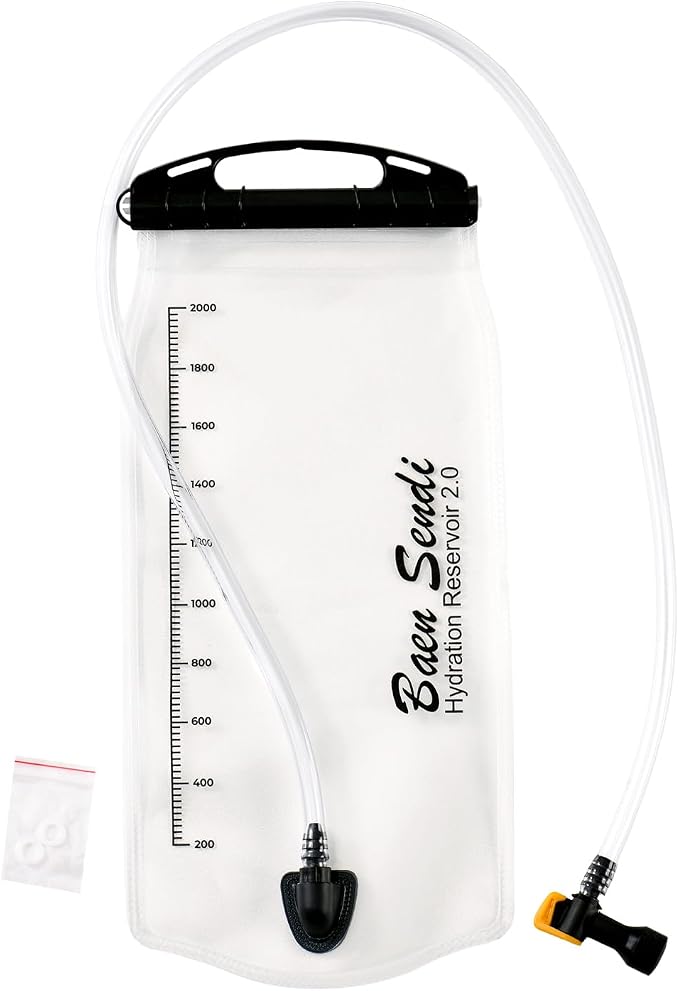 (Orange zipper)Black pack with bladder