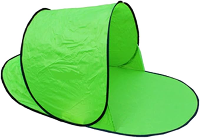 Slippers, tents, emerald green
