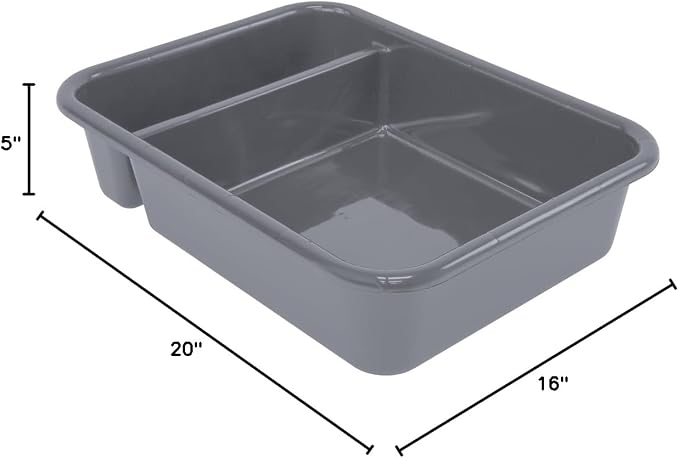 Ribbed Bottom Gray 12 Pack