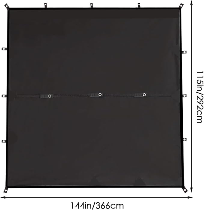 Black 144 X 115inch