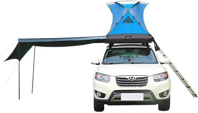 Tent with 90°awning