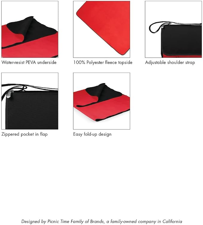 Red with Black Flap