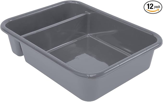 Ribbed Bottom Gray 12 Pack