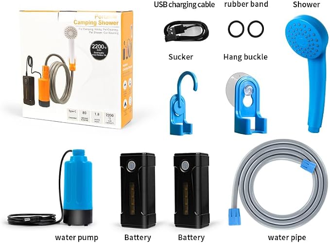 Blue - Two Batteries