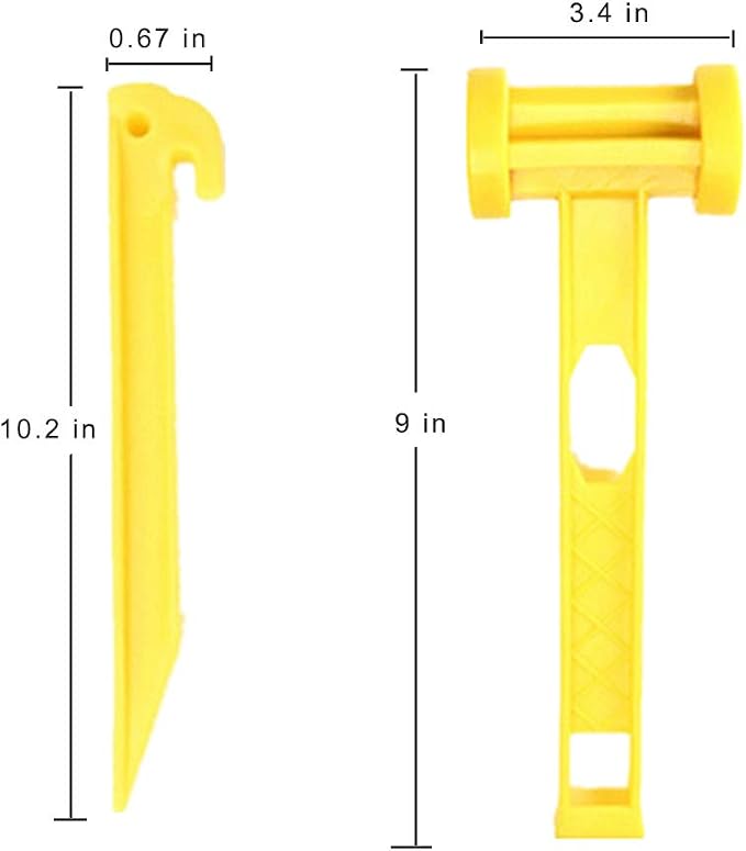 Yellow-30pcs&Hammer
