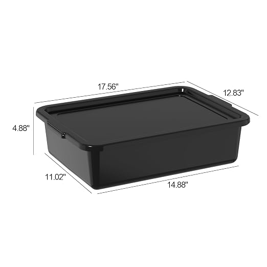 Black with lid