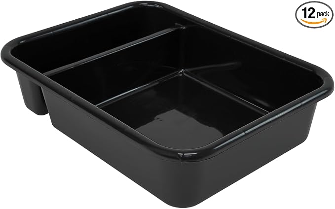 Ribbed Bottom Black 12 Pack