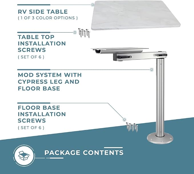 Roman Marble Table Top W/ Silver Mod With Cypress Table Leg