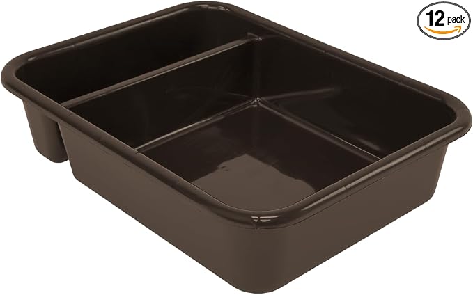 Ribbed Bottom Brown 12 Pack