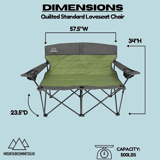 Standard Loveseat (Gray/Asparagus)