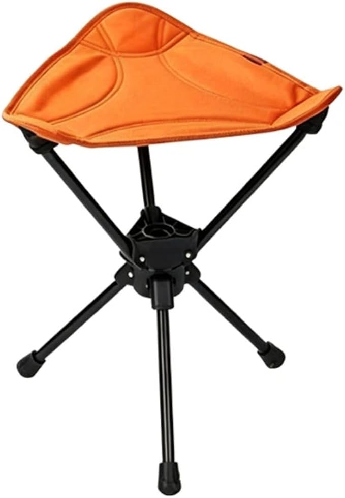 Rotating Tripod Stool / Orange / With Crossbody Carry Bag