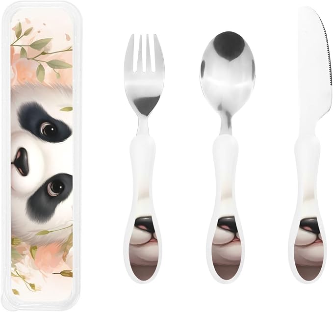 Cute Panda With Floral
