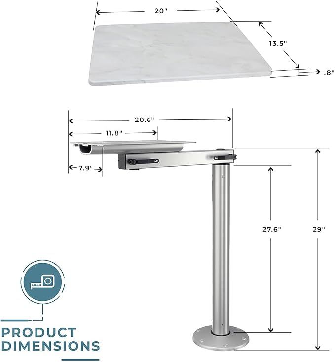 Roman Marble Table Top W/ Silver Mod With Cypress Table Leg
