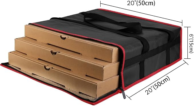 Black-red Bag with Drink Carrier