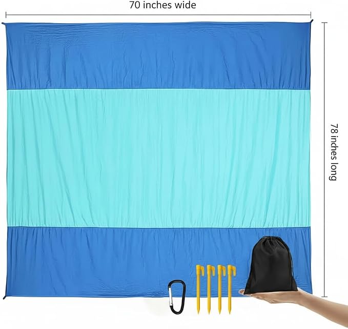Striped Blue