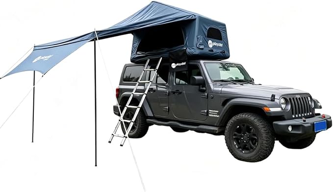 Tent with 90°awning