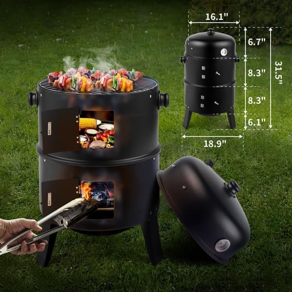 Adjustable Barrel Grill