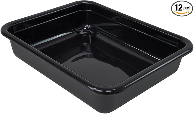 Flat Bottom Black 12 Pack