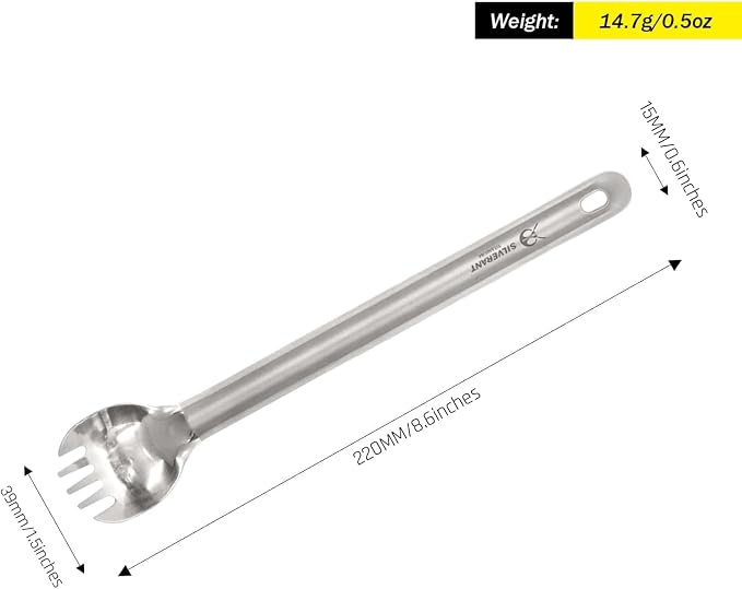 Longhandle Spork- Polished