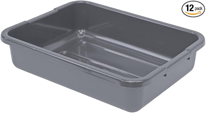 Ribbed Bottom Gray 12 Pack