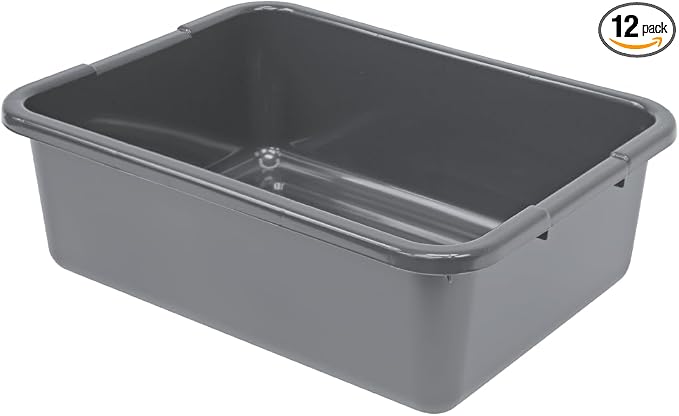 Ribbed Bottom Gray 12 Pack