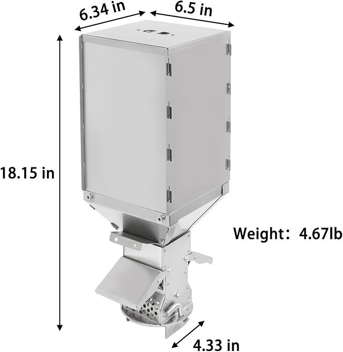 black pellet bin