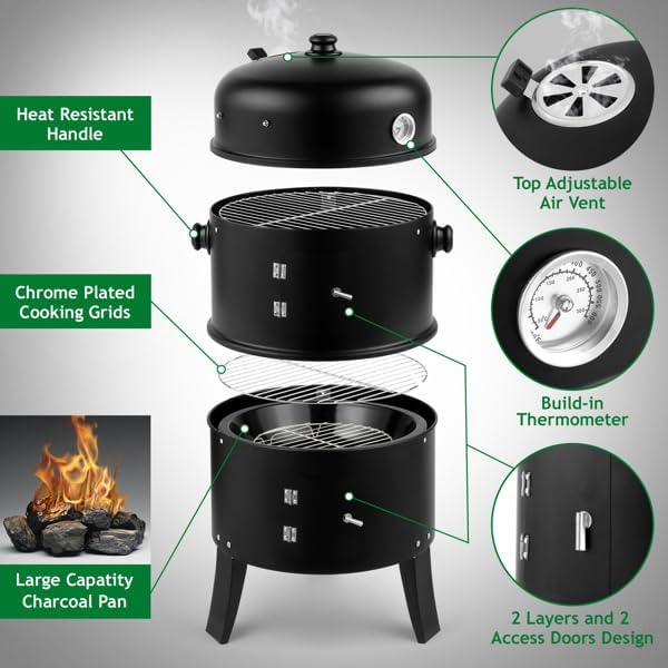 Adjustable Barrel Grill