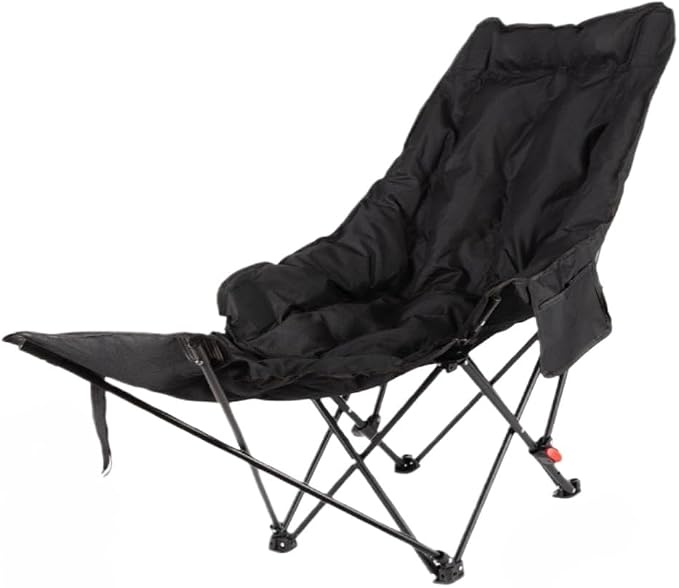 Luxury Black, 4-level Adj, Padded, Leg Rest