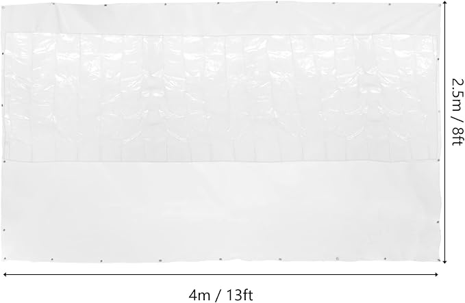 White - 8*13ft/2.5*4m