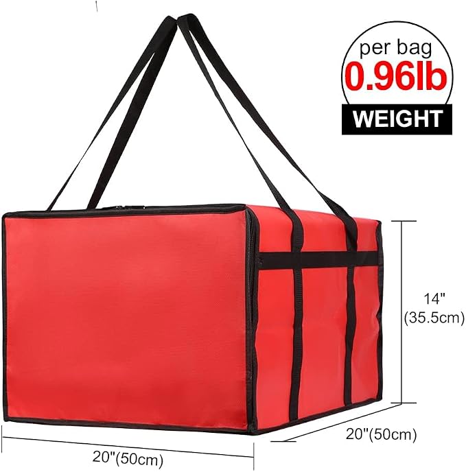 Red Bag with Drink Carrier