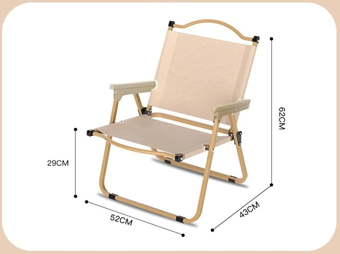 Sand Yellow - Plastic Armrest (Rectangular Square Tube) Classic Style
