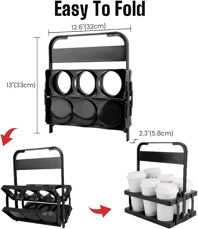 Black Bag with Drink Carrier