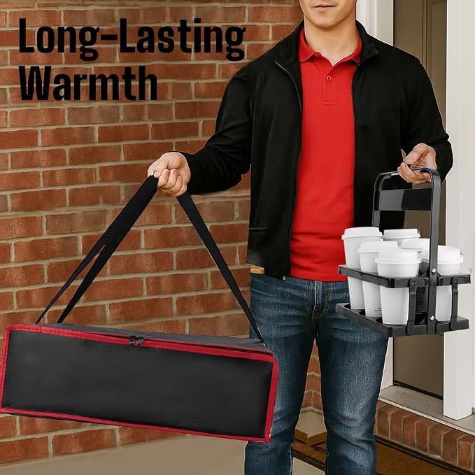 Black-red Bag with Drink Carrier