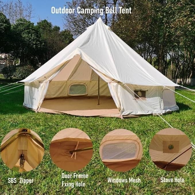 off white Oxford tent