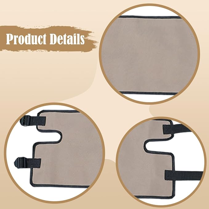Khaki 37×66cm Seat Cushion & Backrest